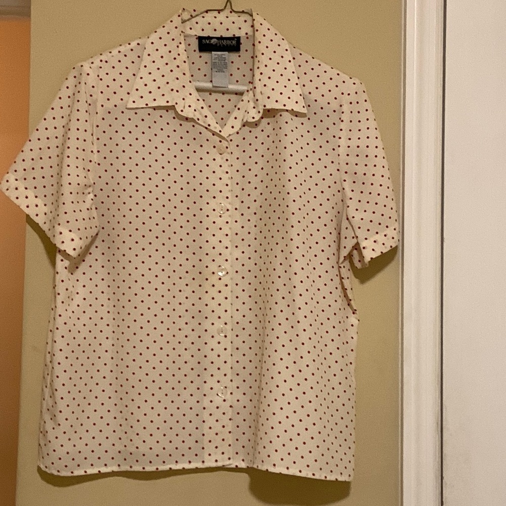 Sag Harbor button up blouse